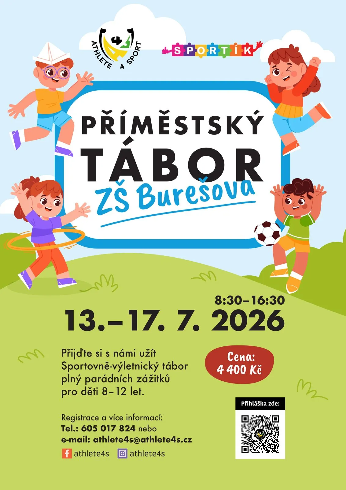 Plakát: Příměstský tábor Atletík